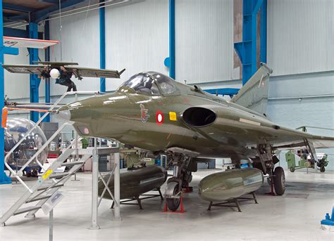 Saab 35 Draken in a museum